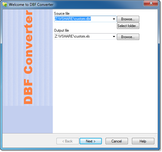 dbf to excel converter